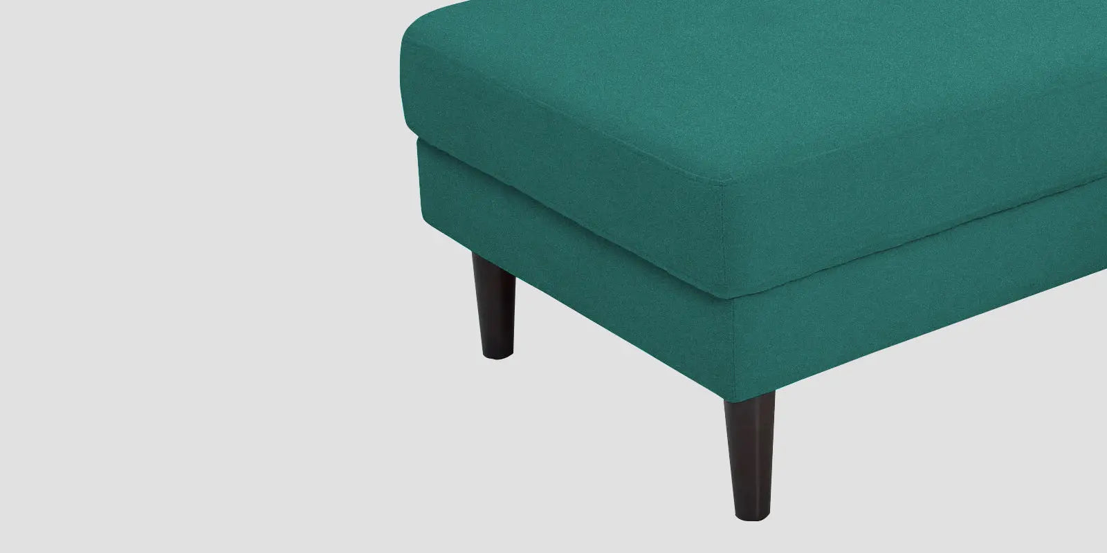 Creata Fabric RHS Sectional Sofa (3+Lounger) In Sea Green Colour Febonic Living