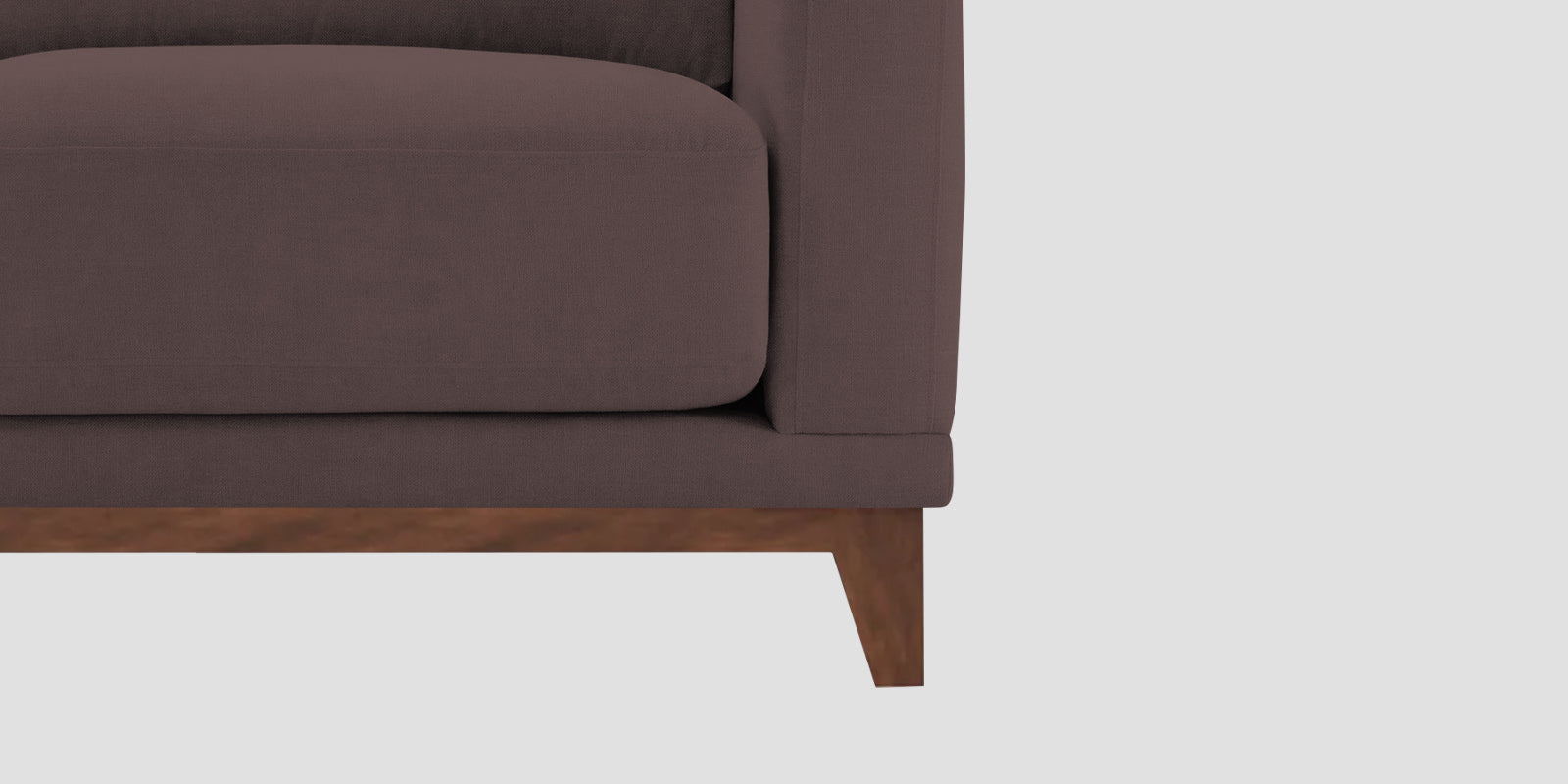 Esha Fabric 3 Seater Sofa In Night Brown Colour - Febonic Living