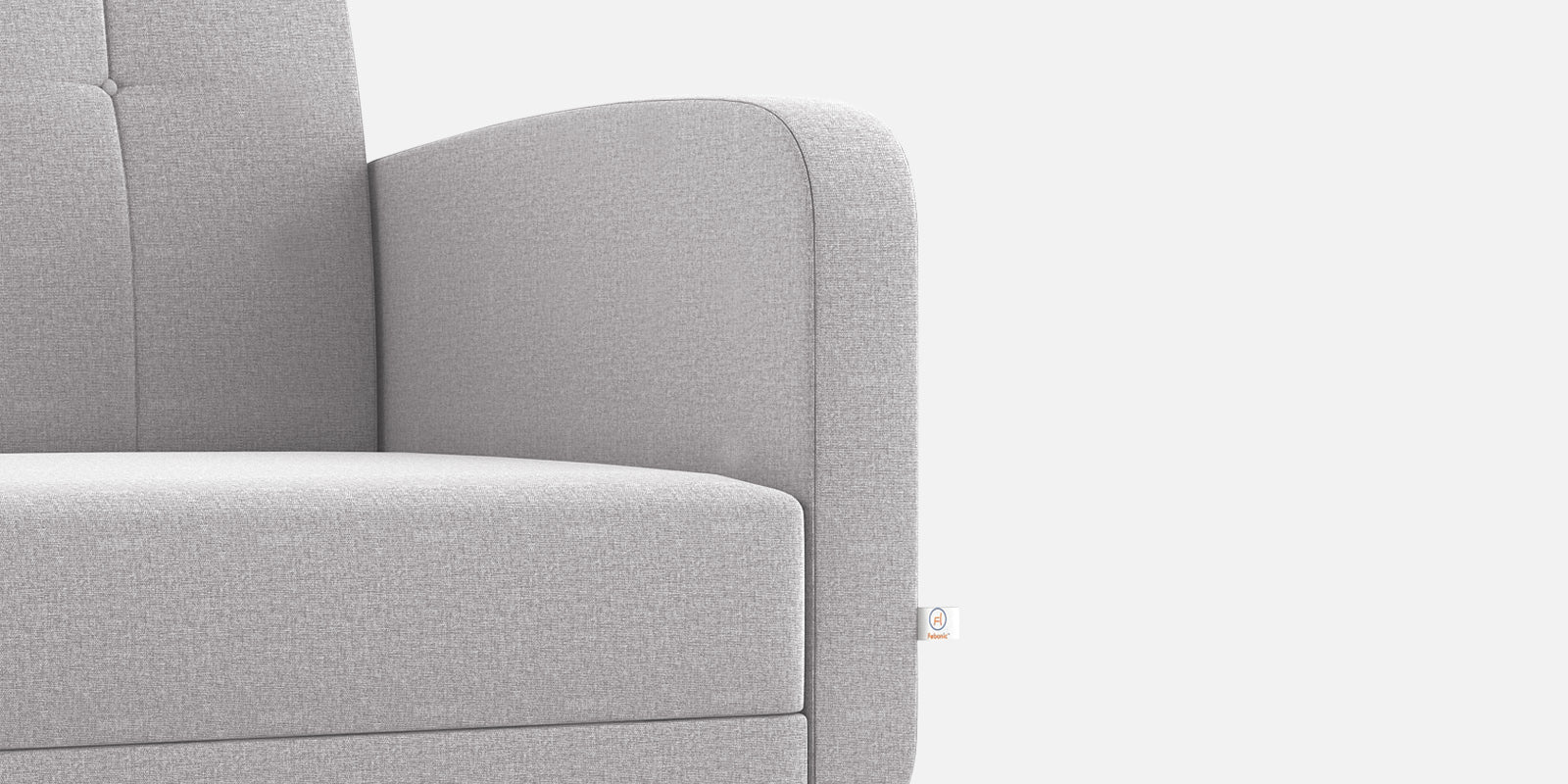 Wiki Velvet 2 Seater Sofa In Concrete grey Colour - Febonic Living