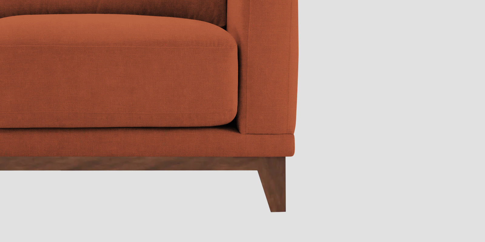 Esha Fabric 3 Seater Sofa In Royal Orange Colour - Febonic Living