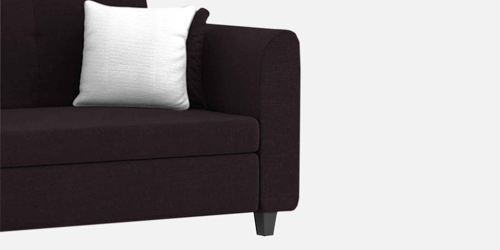 Denmark Fabric 3 Seater Sofa In Cara Brown Colour
