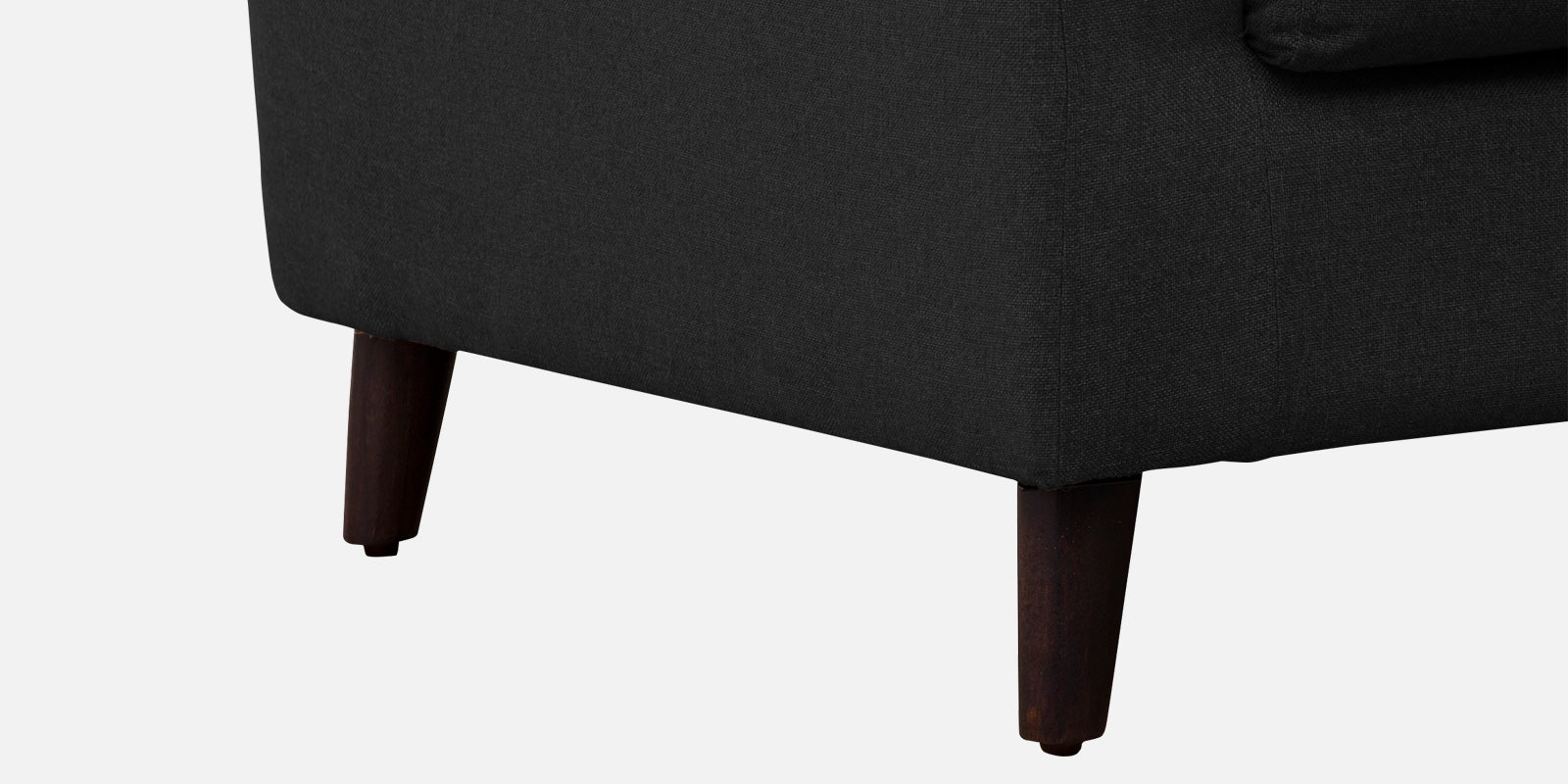Kevin Fabric 2 Seater Sofa In Zed Black Colour - Febonic Living