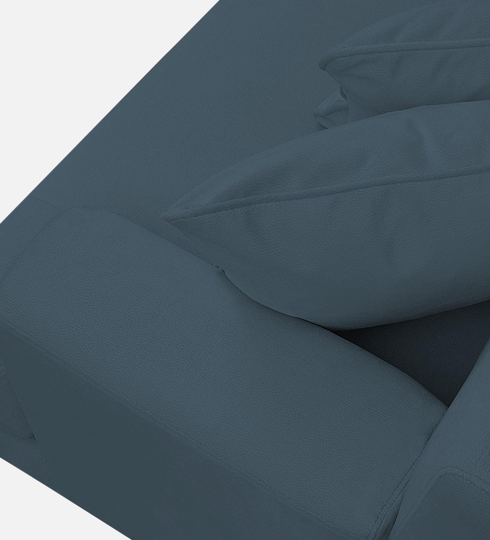 Woody Fabric 1 Seater Sofa In Cobalt Blue Colour - Febonic Living