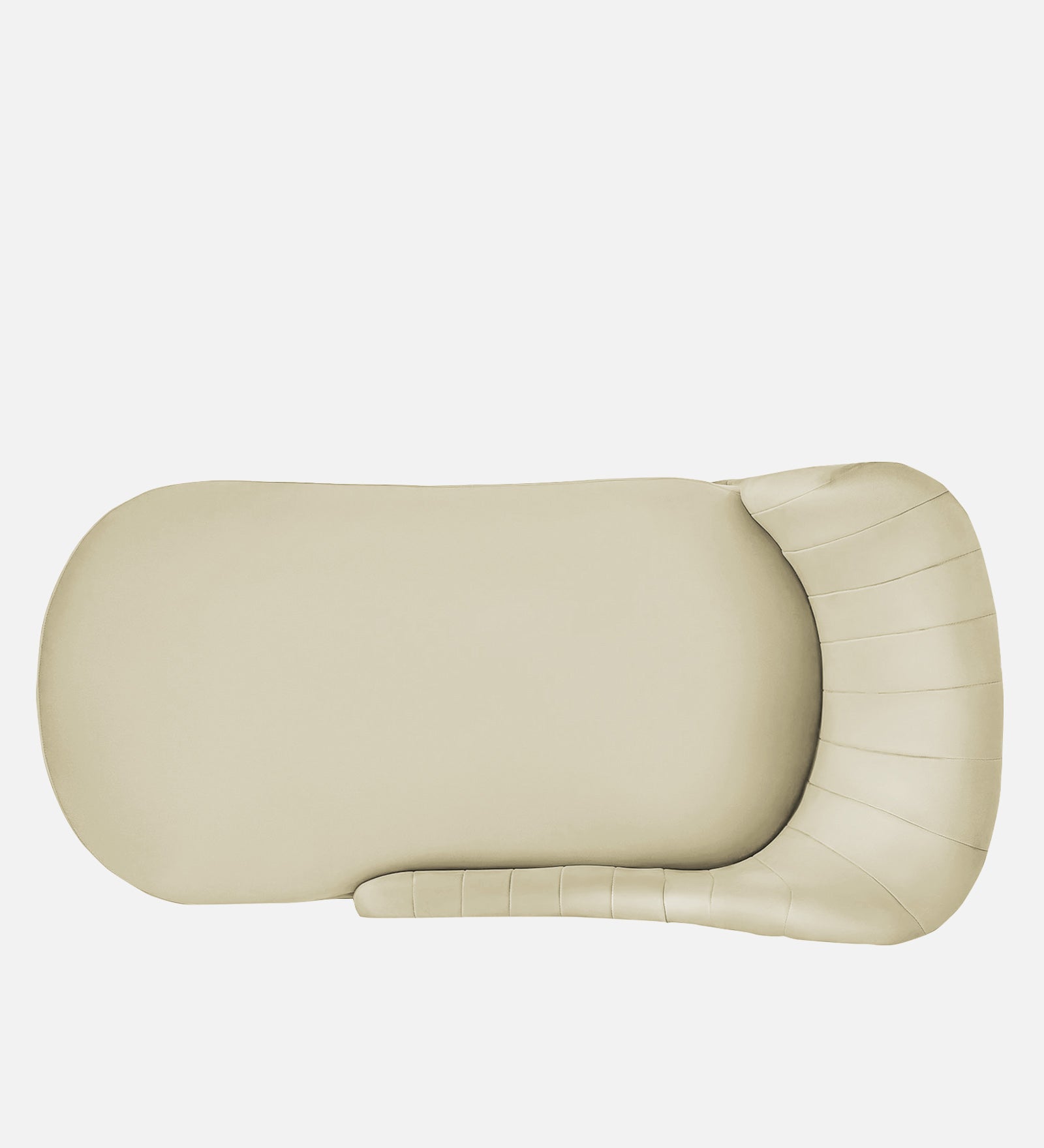 Flora Velvet LHS Chaise Lounger In Warm White Colour - Febonic Living