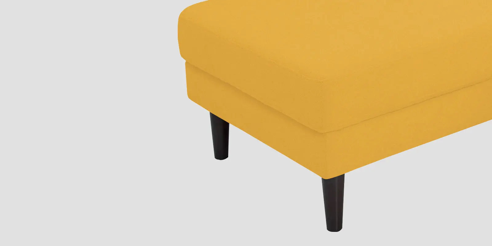 Creata Fabric RHS Sectional Sofa (3+Lounger) In Bold Yellow Colour Febonic Living