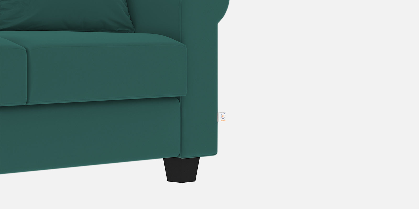 Numonk Velvet 3 Seater Sofa In Pine green Colour - Febonic Living