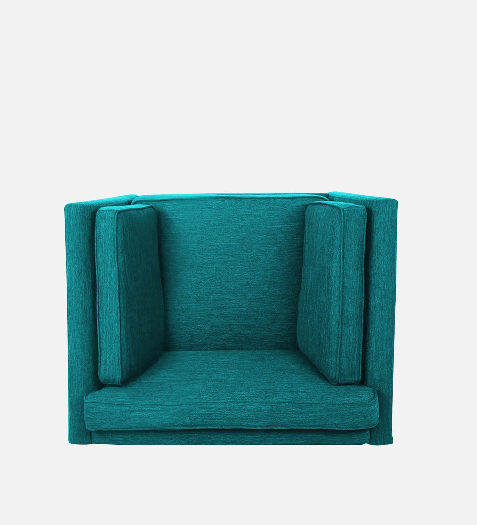 Nigar Fabric 1 Seater Sofa In  Sea Green Colour - Febonic Living