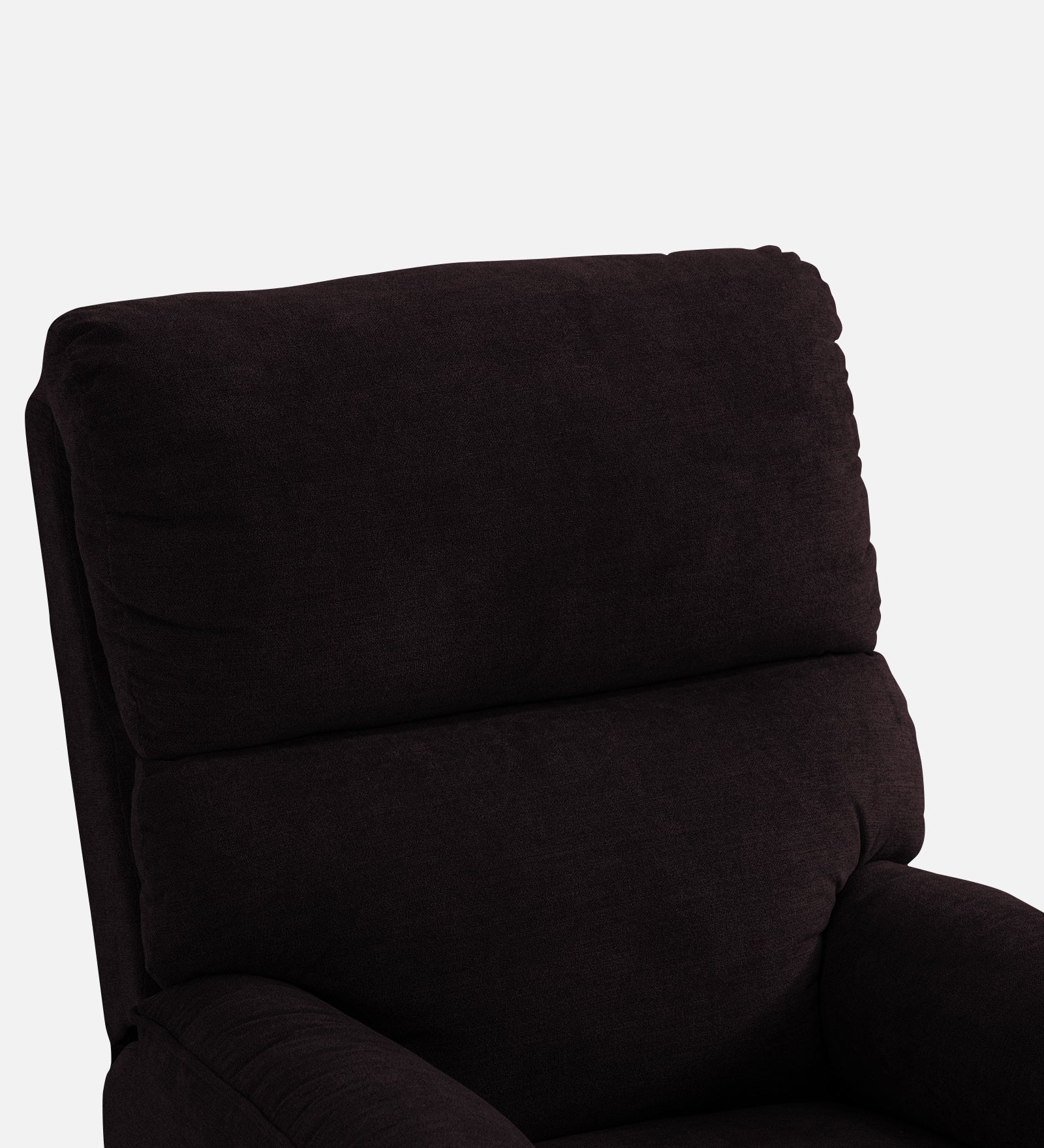 Abby Fabric 1 Seater Manual Recliner In Cara Brown Colour - Febonic Living