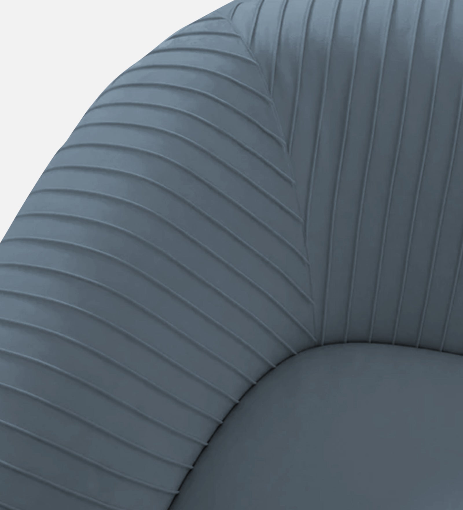 Yara Velvet Fabric 1 Seater Sofa In Oxford Blue Colour - Febonic Living