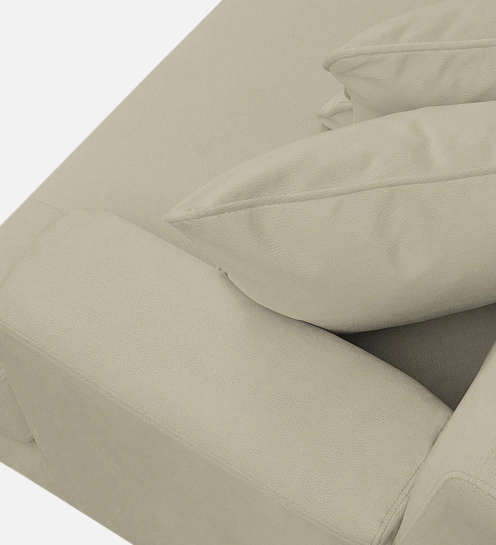 Woody Fabric 1 Seater Sofa In Carnival Beige Colour - Febonic Living