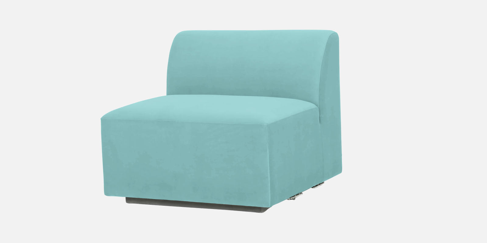 Bufa Velvet 3 Seater Sofa in Barmunda Aqua Blue Colour
