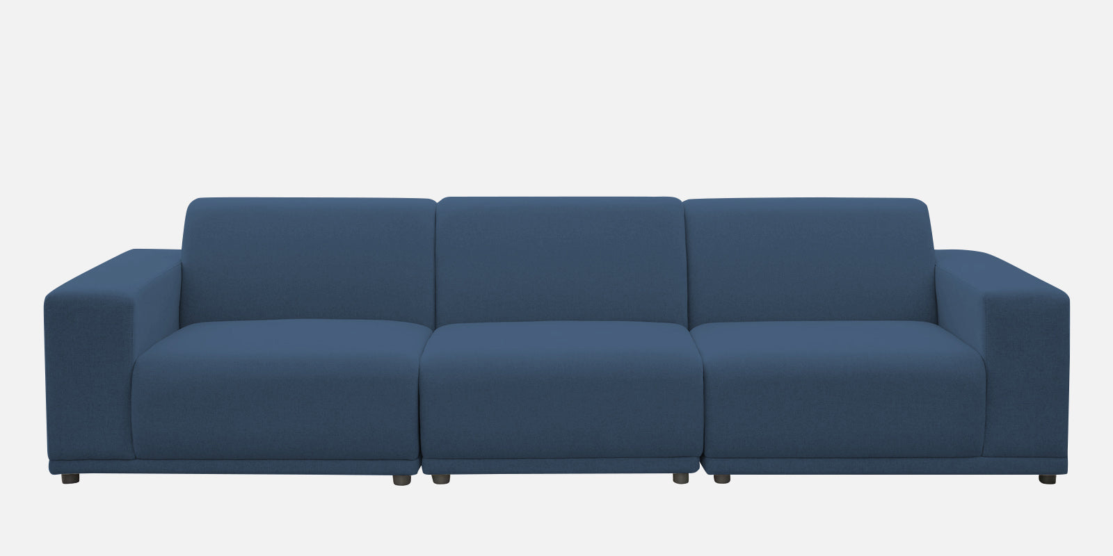 Adam Fabric RHS Sectional Sofa (3+Ottoman Lounger) In Light Blue Colour - Febonic Living