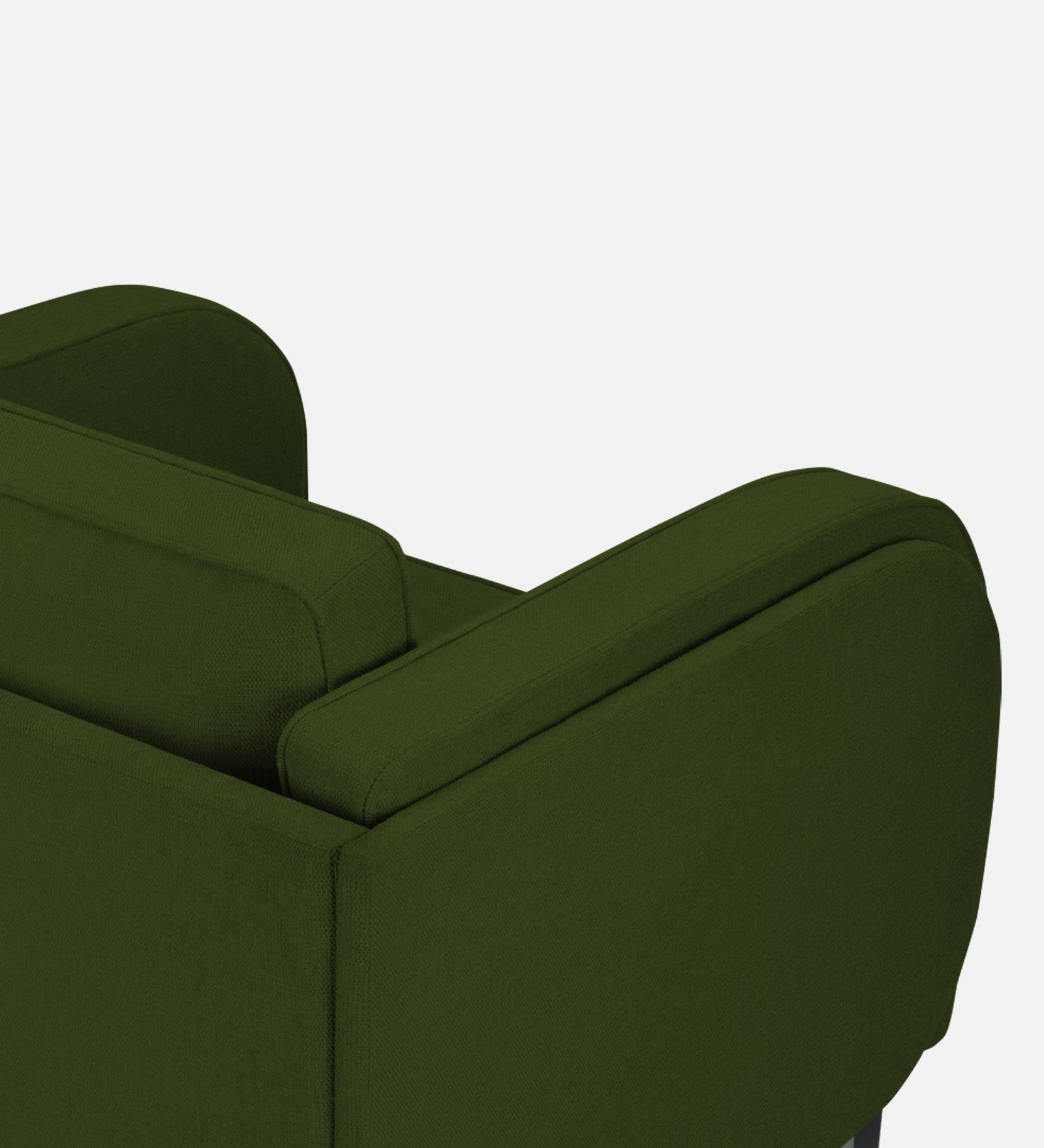 Siddy Fabric 1 Seater Sofa In Olive Green Colour - Febonic Living