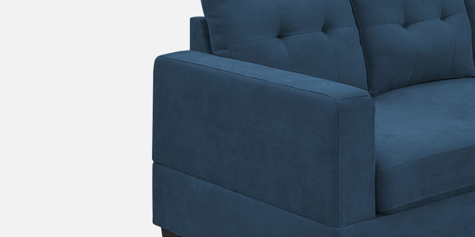 Thomas Fabric LHS Sectional Sofa (2+Lounger) In Light Blue Colour - Febonic Living