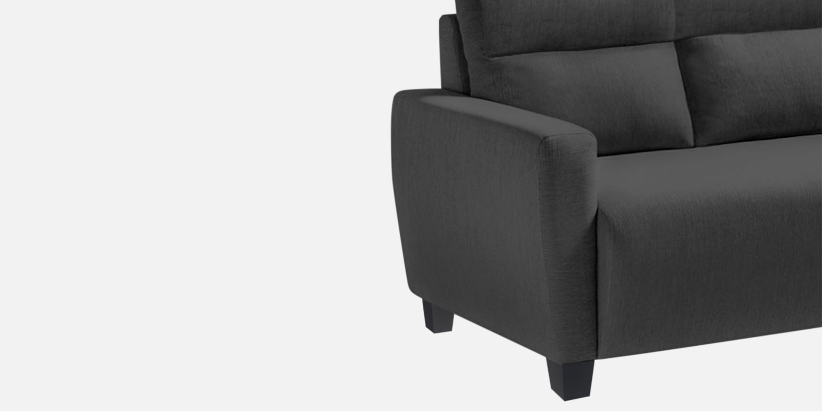 Bakadi Fabric 2 Seater Sofa In Charcoal Grey Colour - Febonic Living