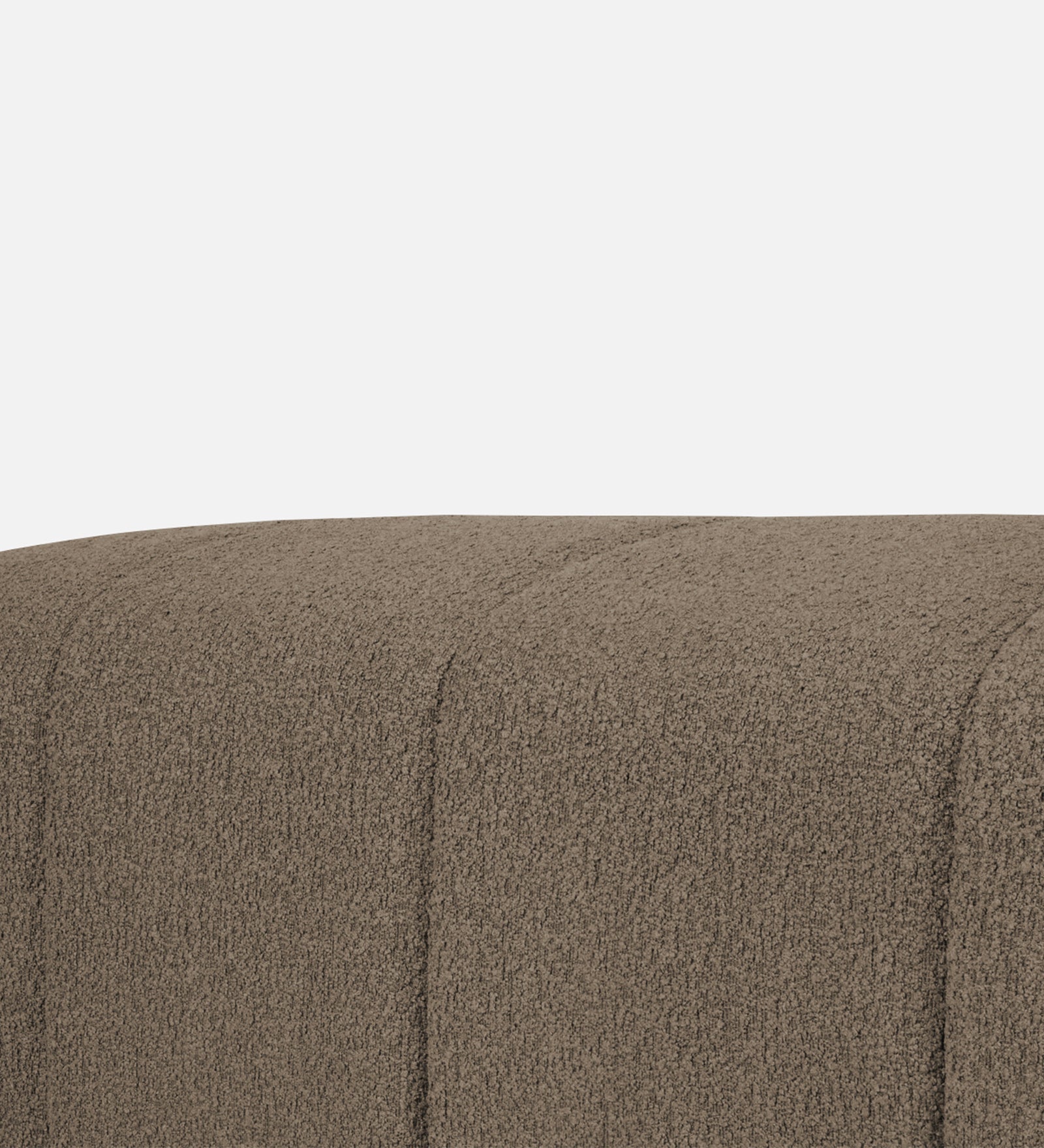 Rexi Boucle Fabric Bench In Caro Beige Colour - Febonic Living