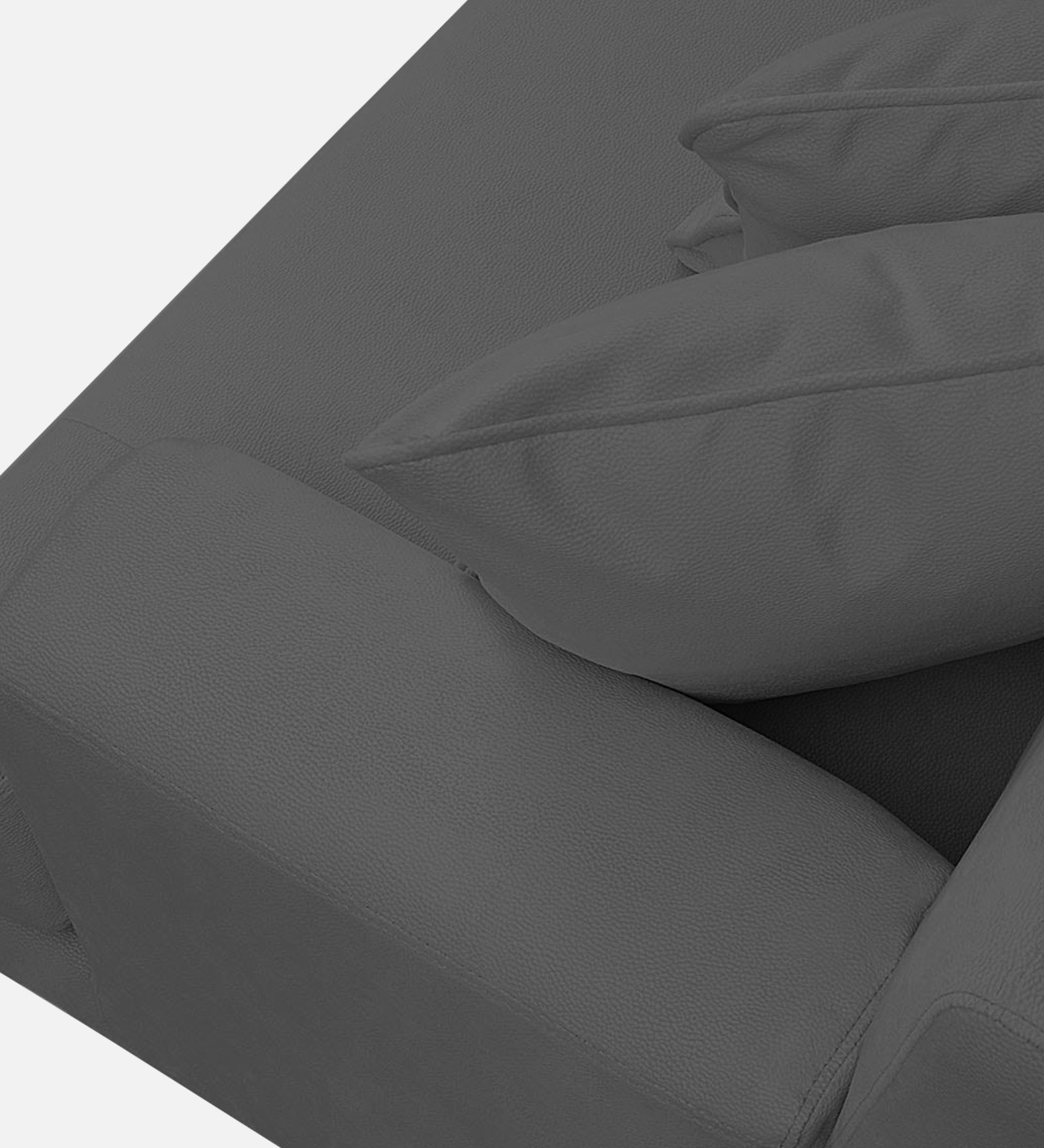 Woody Fabric 1 Seater Sofa In Dusky Grey Colour - Febonic Living