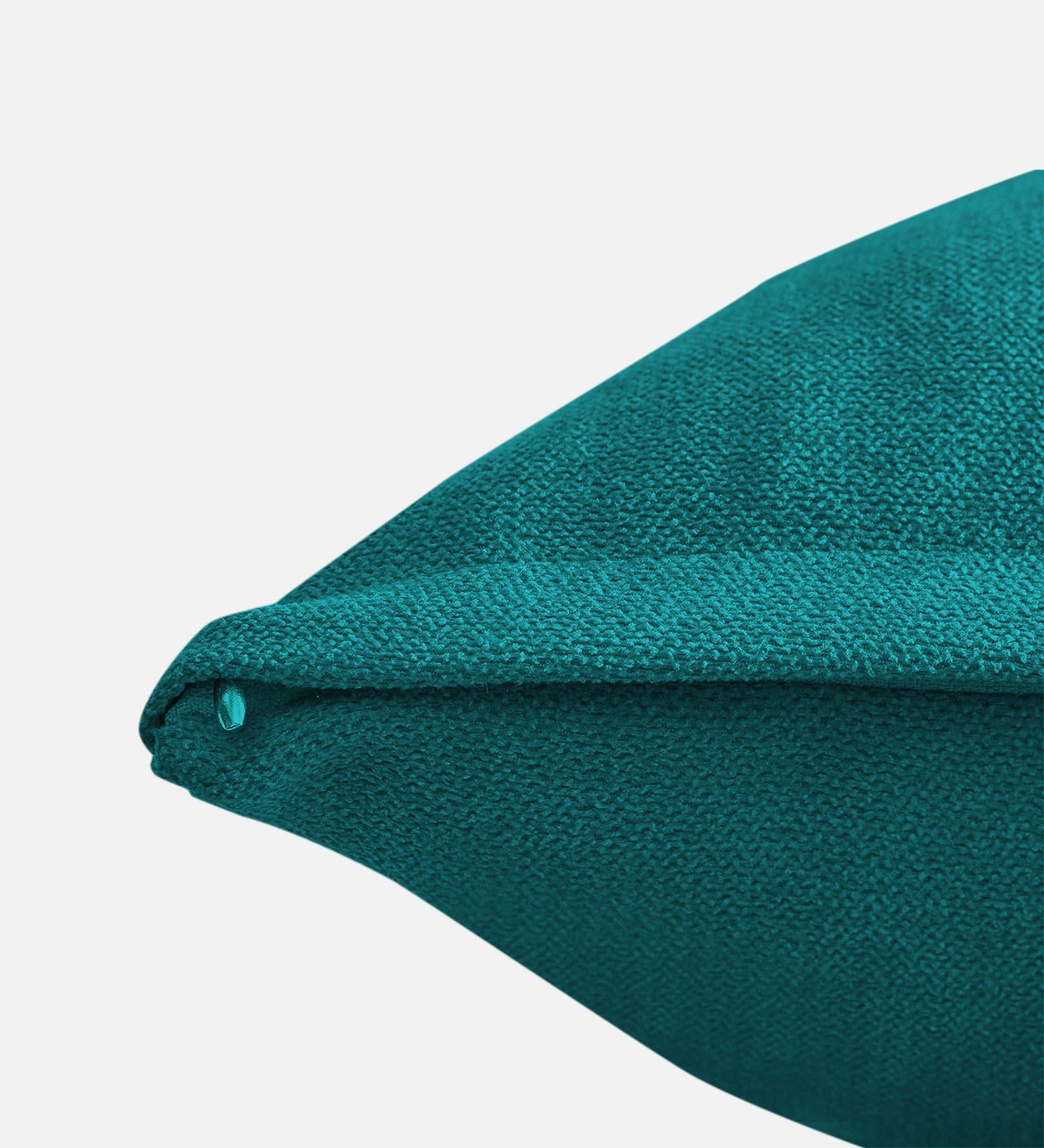 Kaya Fabric Geometric 20x20 inches Cushion + Covers (Pack of 2) In Sea Green Colour - Febonic Living