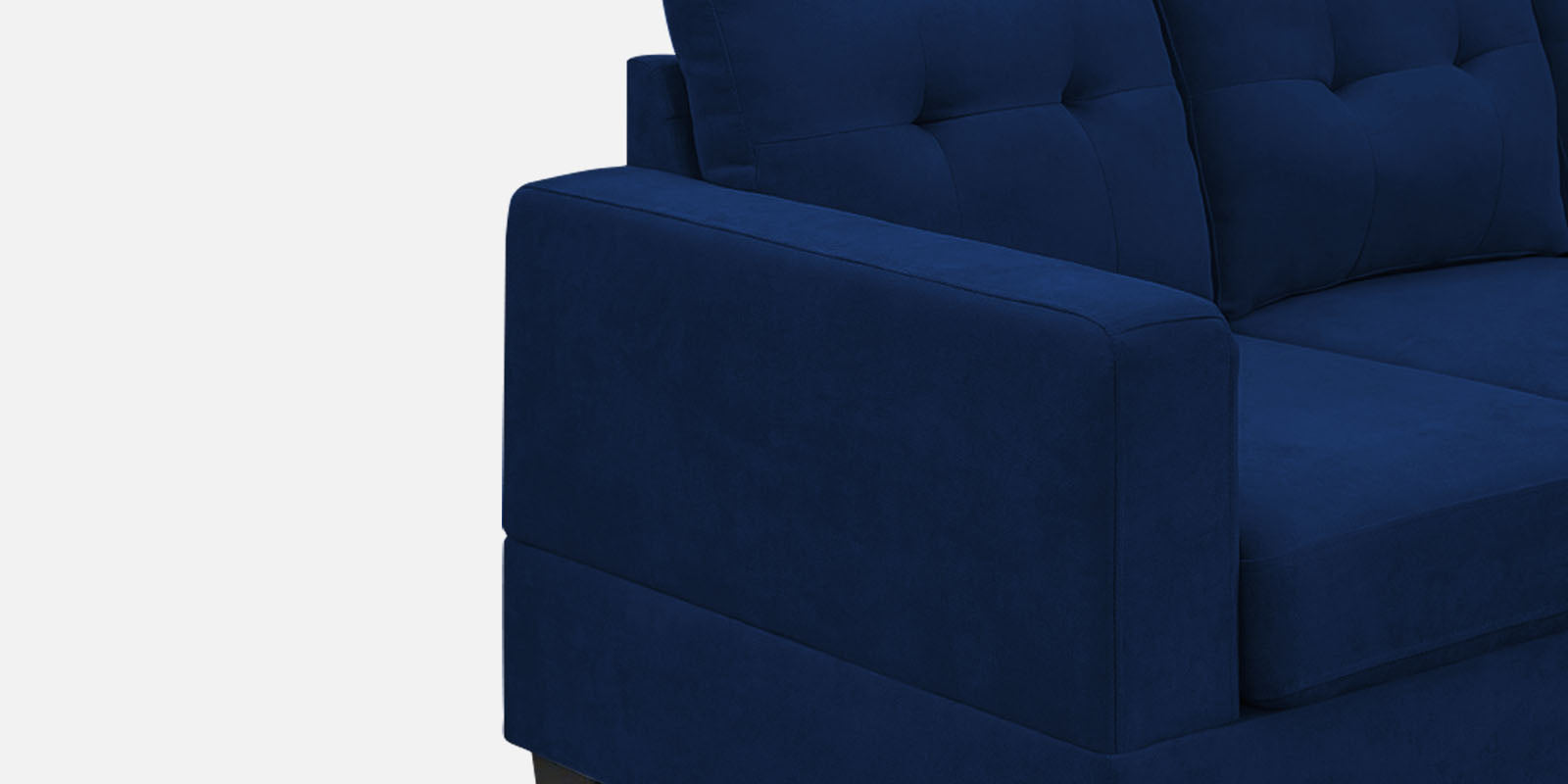 Thomas Fabric LHS Sectional Sofa (3+Lounger) In Royal Blue Colour - Febonic Living