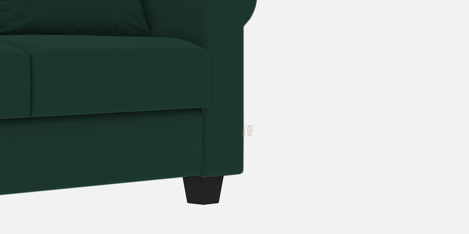 Numonk Velvet 3 Seater Sofa In Forest Green Colour - Febonic Living