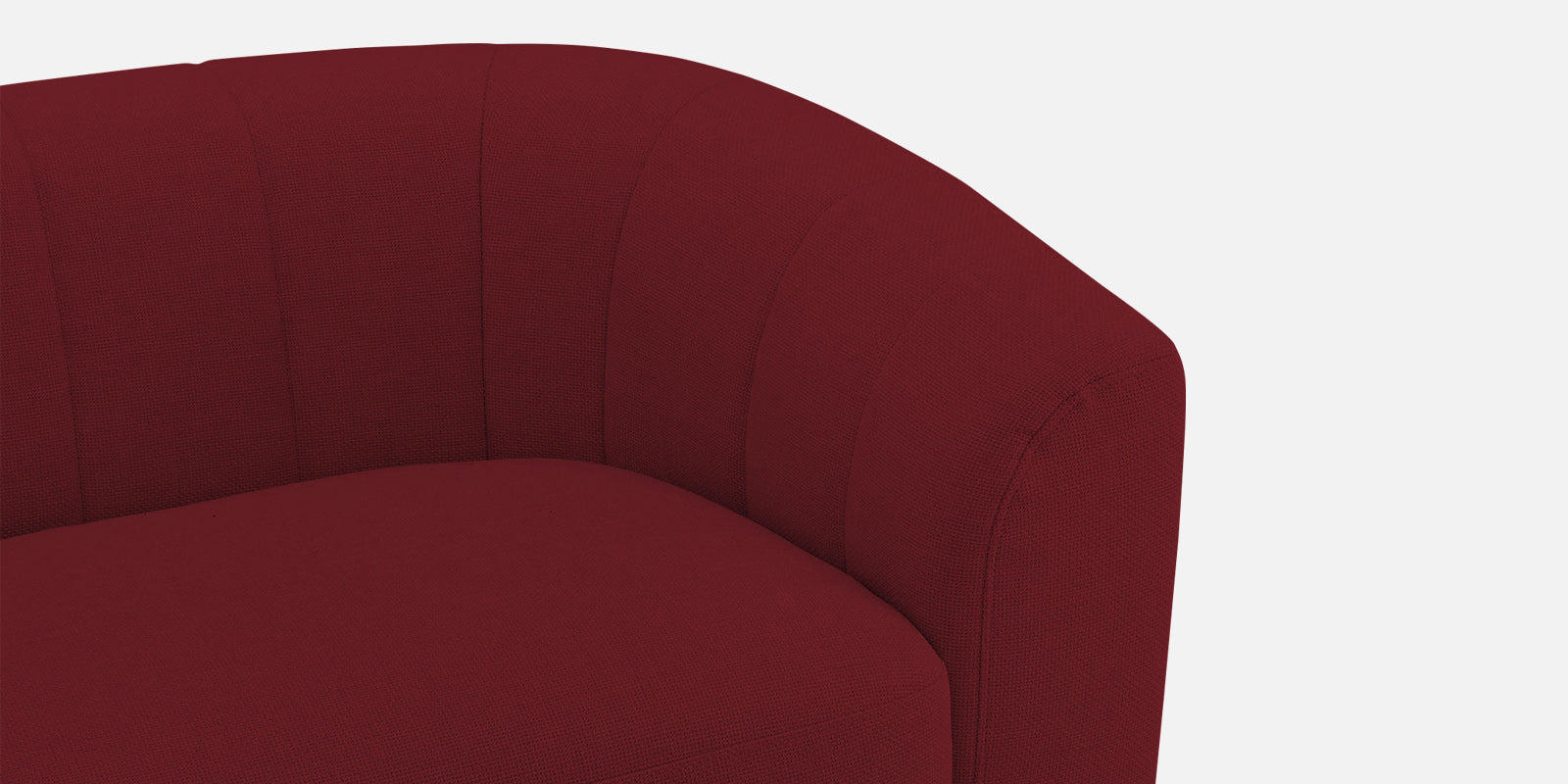 Mara Fabric 3 Seater Sofa In Blood Maroon Colour