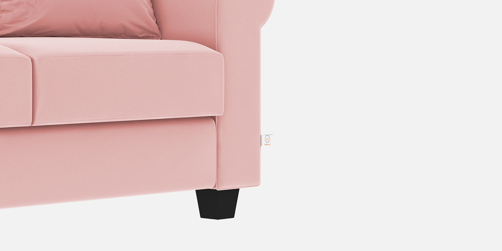 Numonk Velvet 3 Seater Sofa In Millennial Pink Colour - Febonic Living