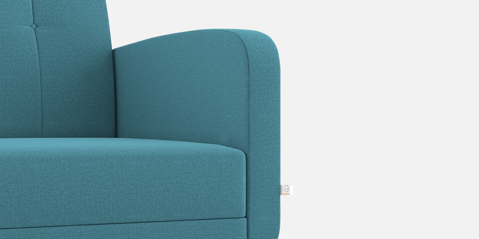Wiki Velvet 2 Seater Sofa In Aqua Blue Colour - Febonic Living
