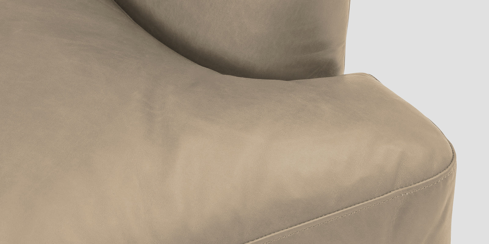 Sterio Leatherette 2 Seater Sofa In Tan Beige Colour - Febonic Living