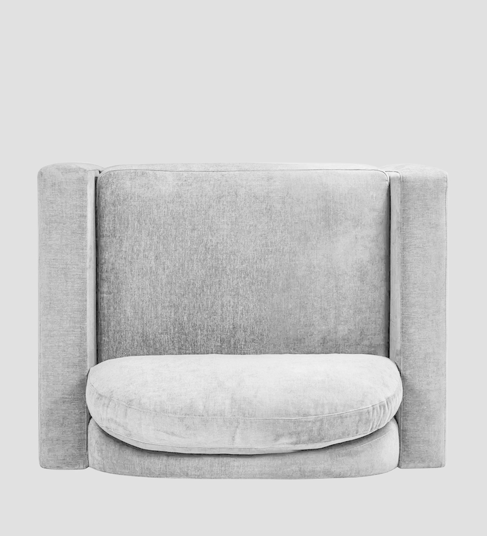 Dara Fabric 1 Seater Sofa In Lit Grey Colour - Febonic Living