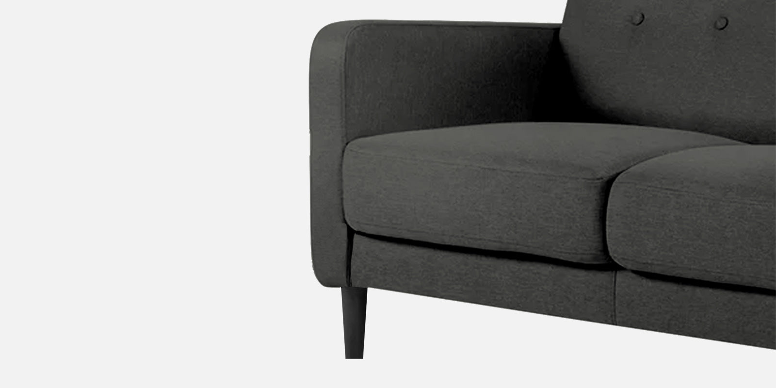 Marq Fabric 2 Seater Sofa In Charcoal Grey Colour - Febonic Living