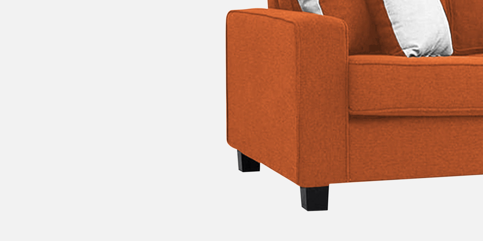 Ladybug Fabric 3 Seater Sofa In Vivid Orange Colour