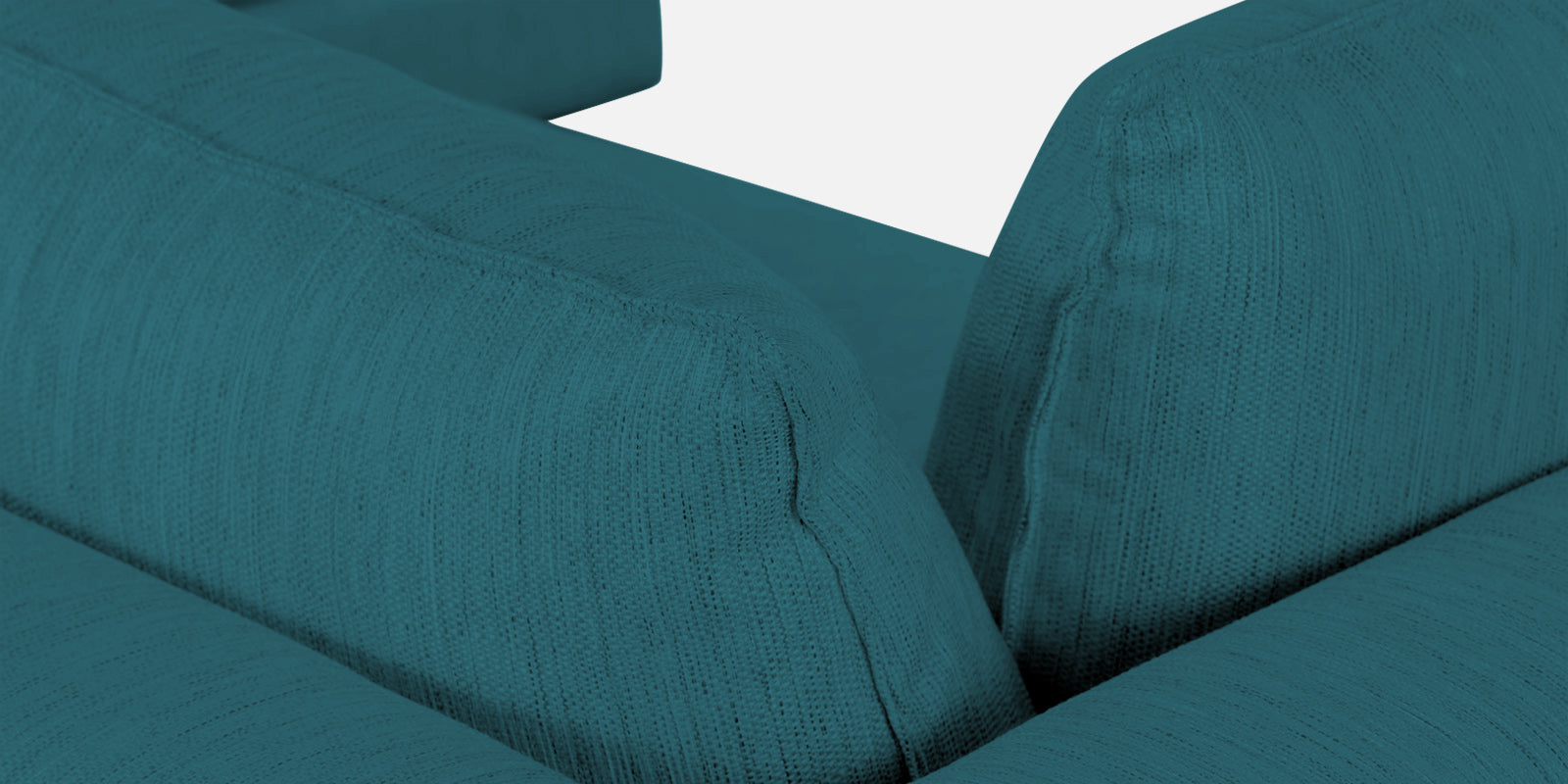 Ziggy Fabric RHS Sectional Sofa (3+Lounger) In Water Blue Colour - Febonic Living