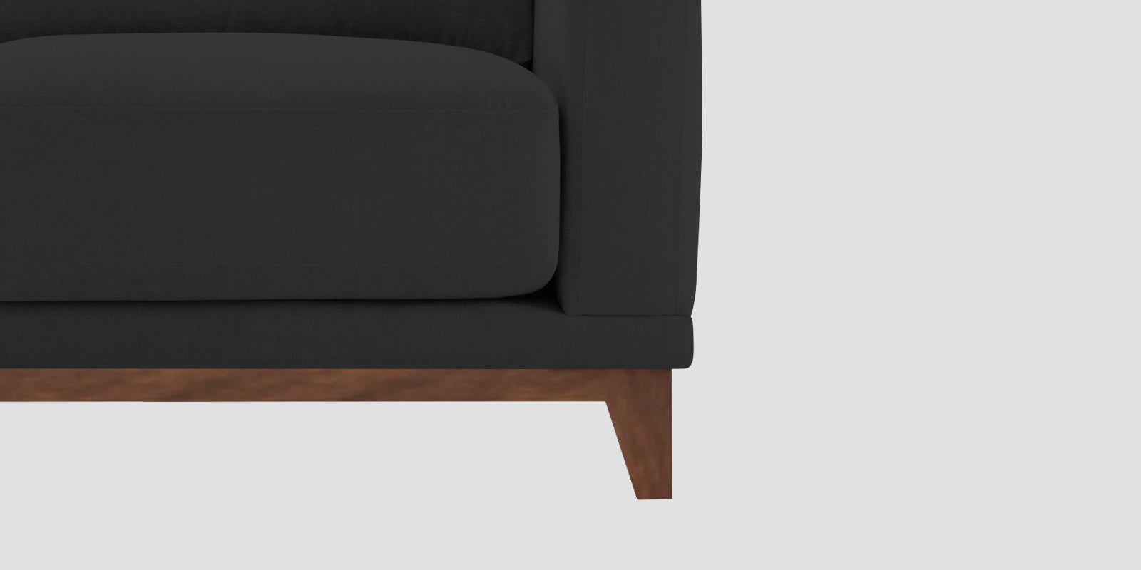 Esha Fabric 3 Seater Sofa In Bitter Black Colour - Febonic Living