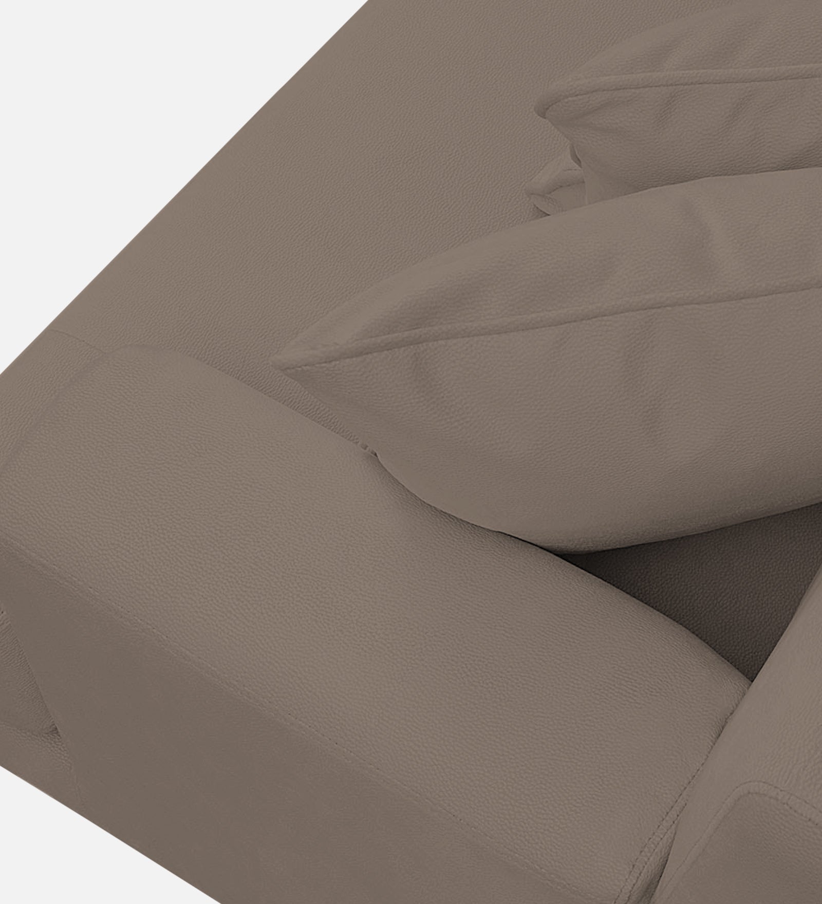 Woody Fabric 1 Seater Sofa In Rock Beige Colour - Febonic Living