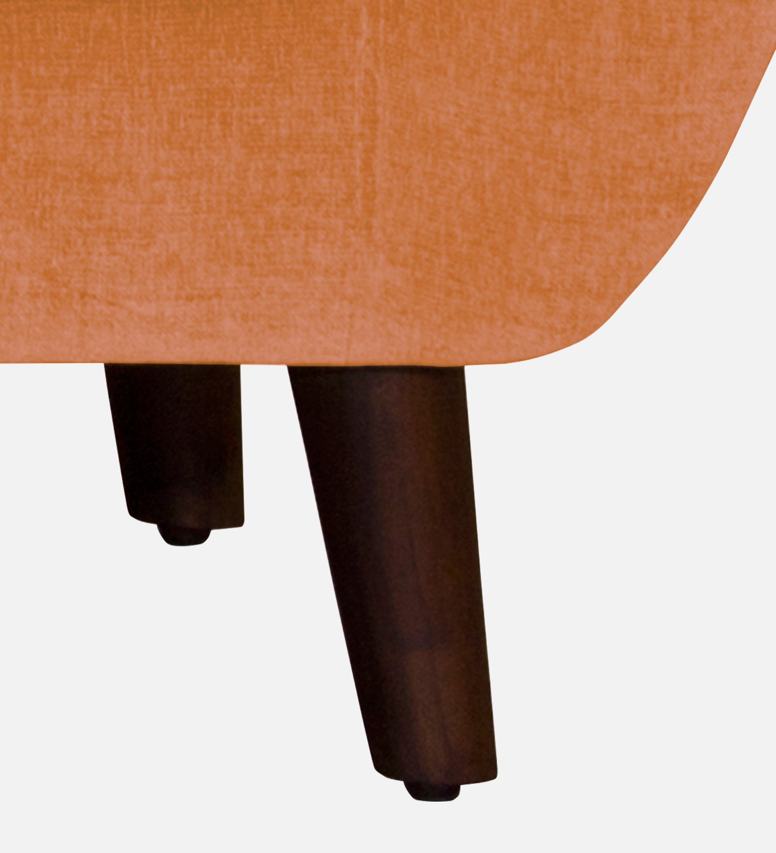 German Fabric 1 Seater Sofa In Dark Orange Colour - Febonic Living