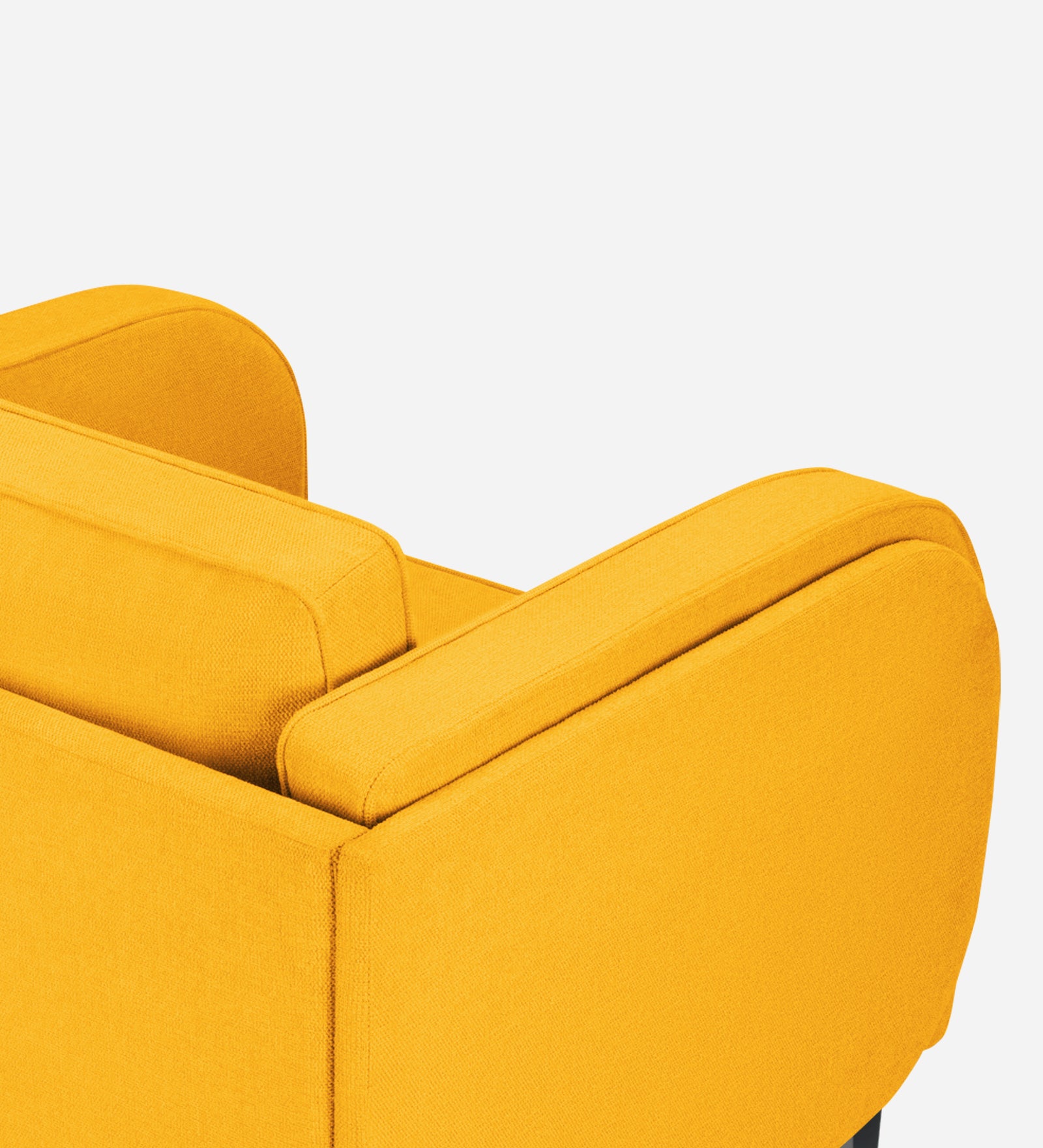 Siddy Fabric 1 Seater Sofa in Bold Yellow Colour