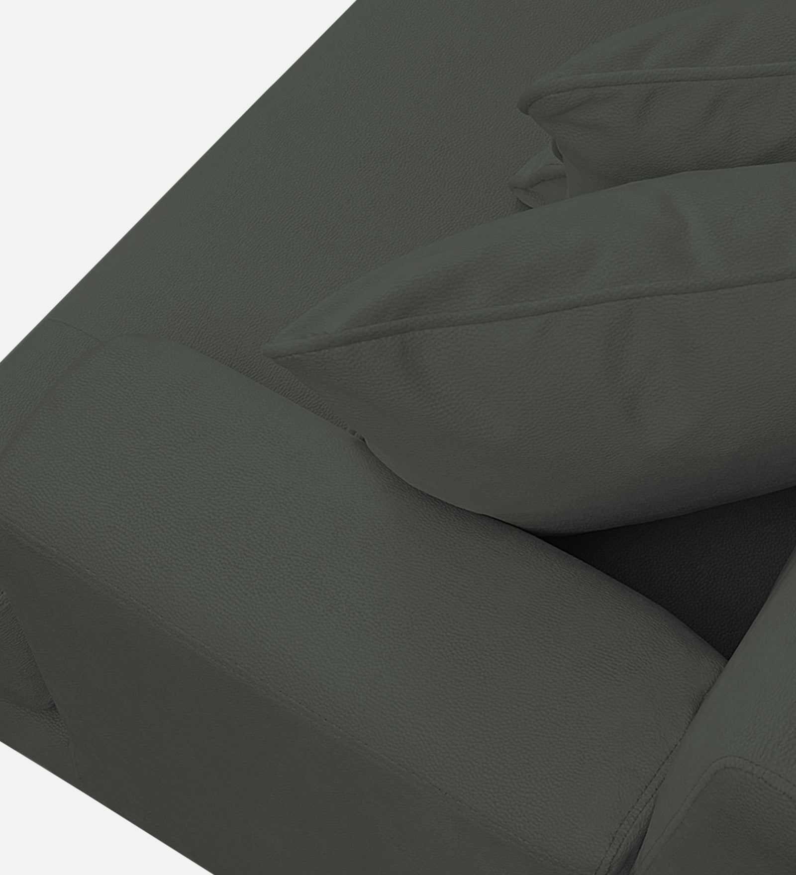 Woody Fabric 1 Seater Sofa in I-Land Green Colour