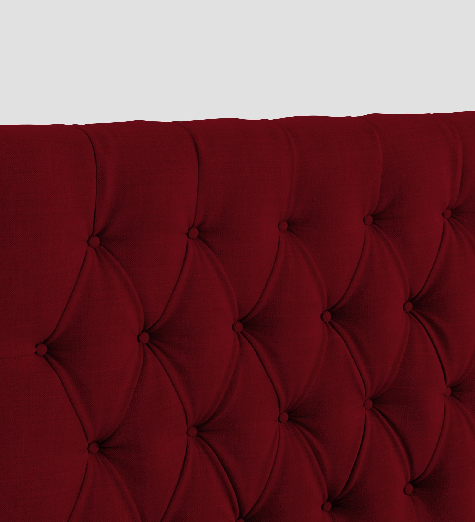 Isko Fabric Upholstered Single Bed in Ruby Red Colour with Box Storage - Febonic Living