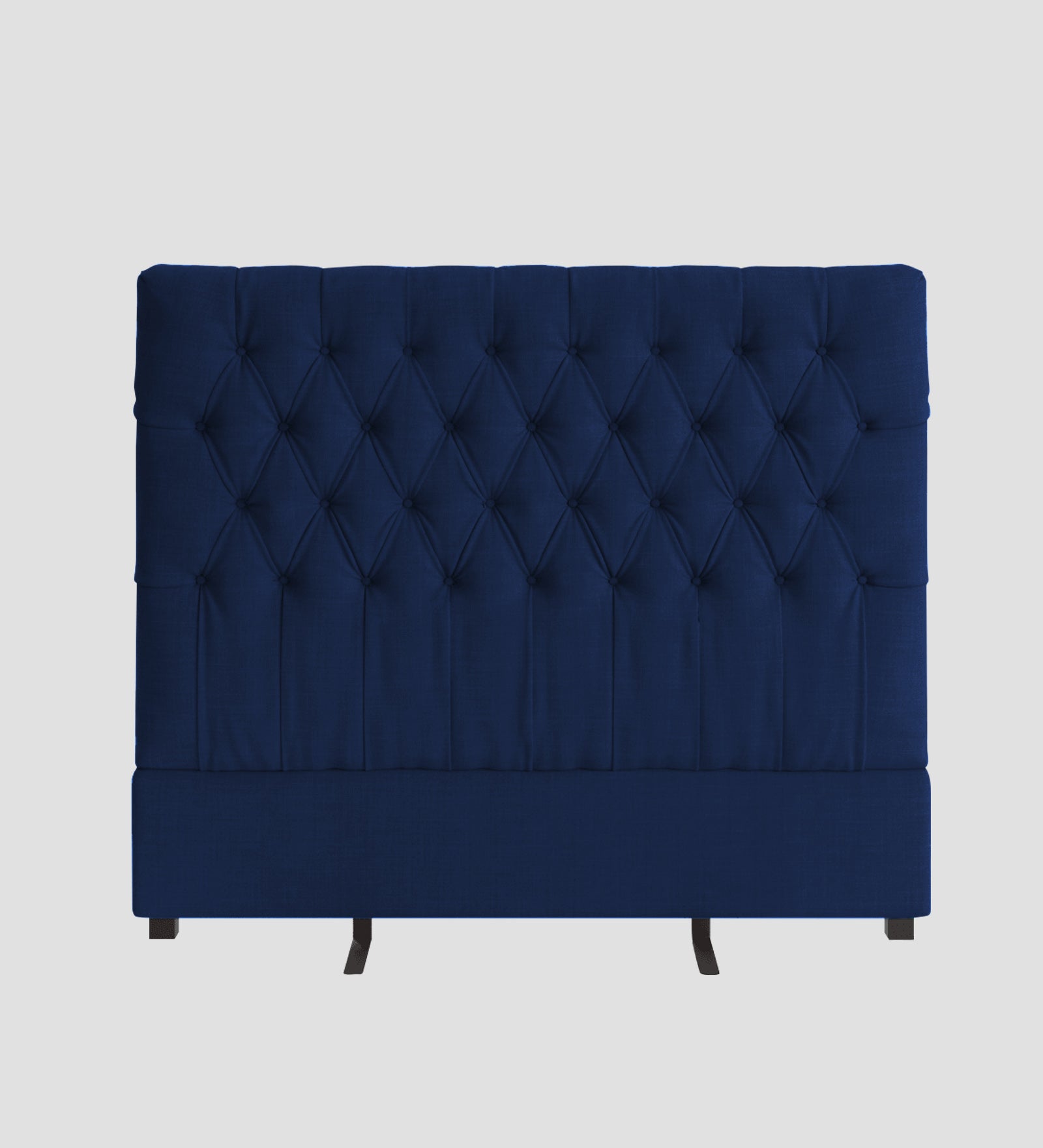 Isko Fabric King Size Bed In Royal Blue Colour With Storage Box - Febonic Living