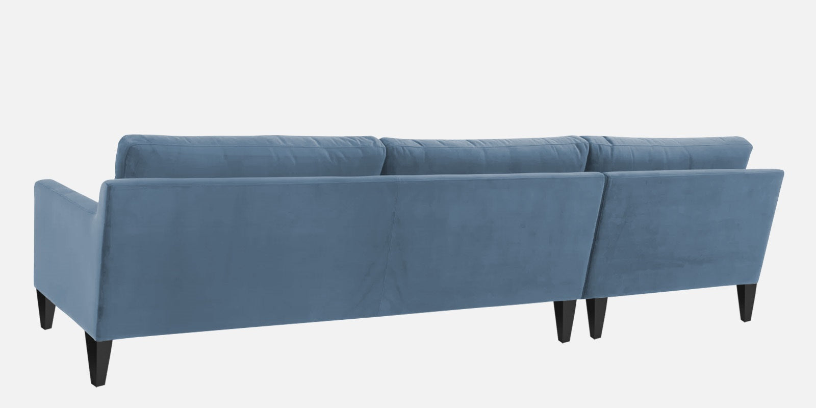 Jones Velvet RHS Sectional Sofa (3+Lounger) In Oxford Blue Colour - Febonic Living