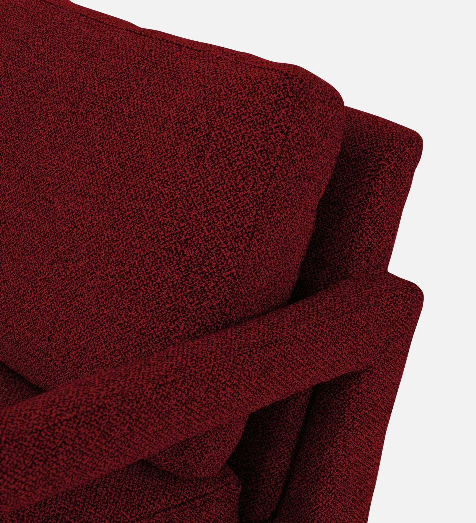 Olsen Fabric Arm Chair In Blood Maroon Colour - Febonic Living