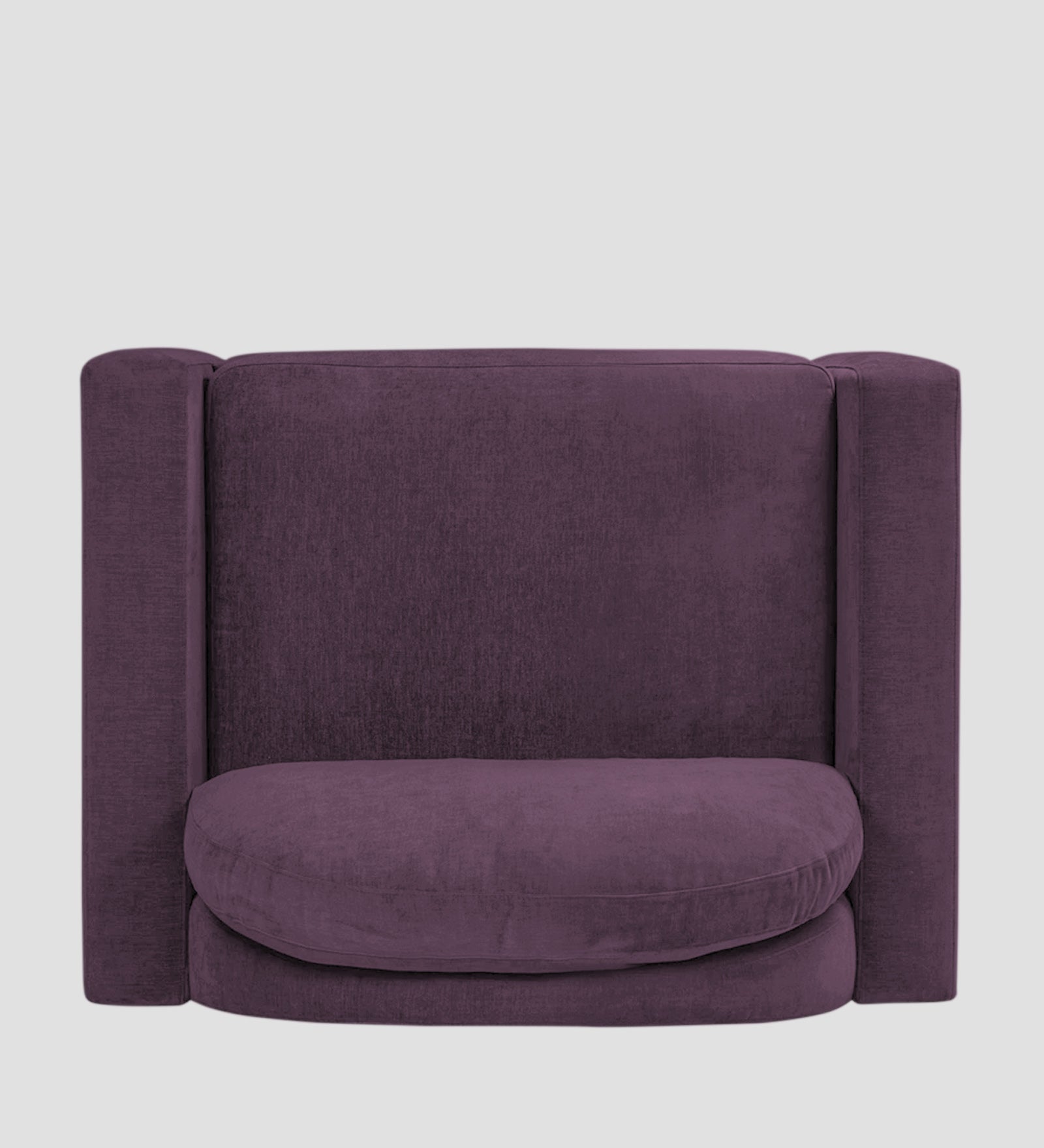 Dara Fabric 1 Seater Sofa In Greek Purple Colour - Febonic Living