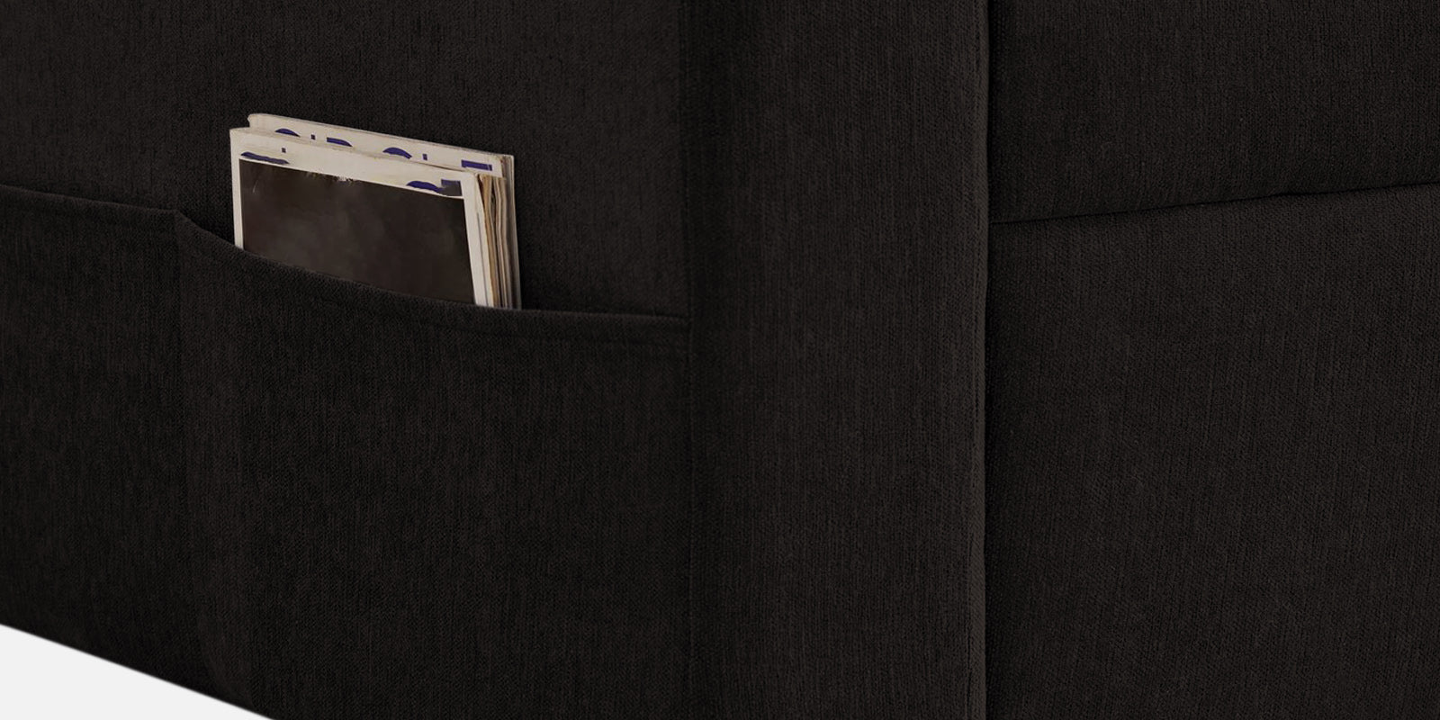 Kara Fabric 3 Seater Pull Out Sofa Cum Bed In Cara Brown Colour - Febonic Living