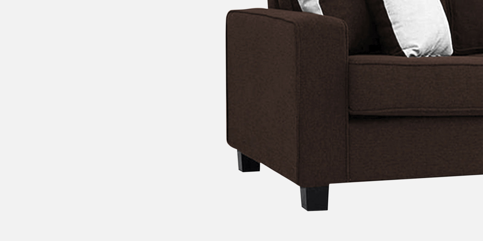 Ladybug Fabric 3 Seater Sofa In Coffee Brown Colour - Febonic Living