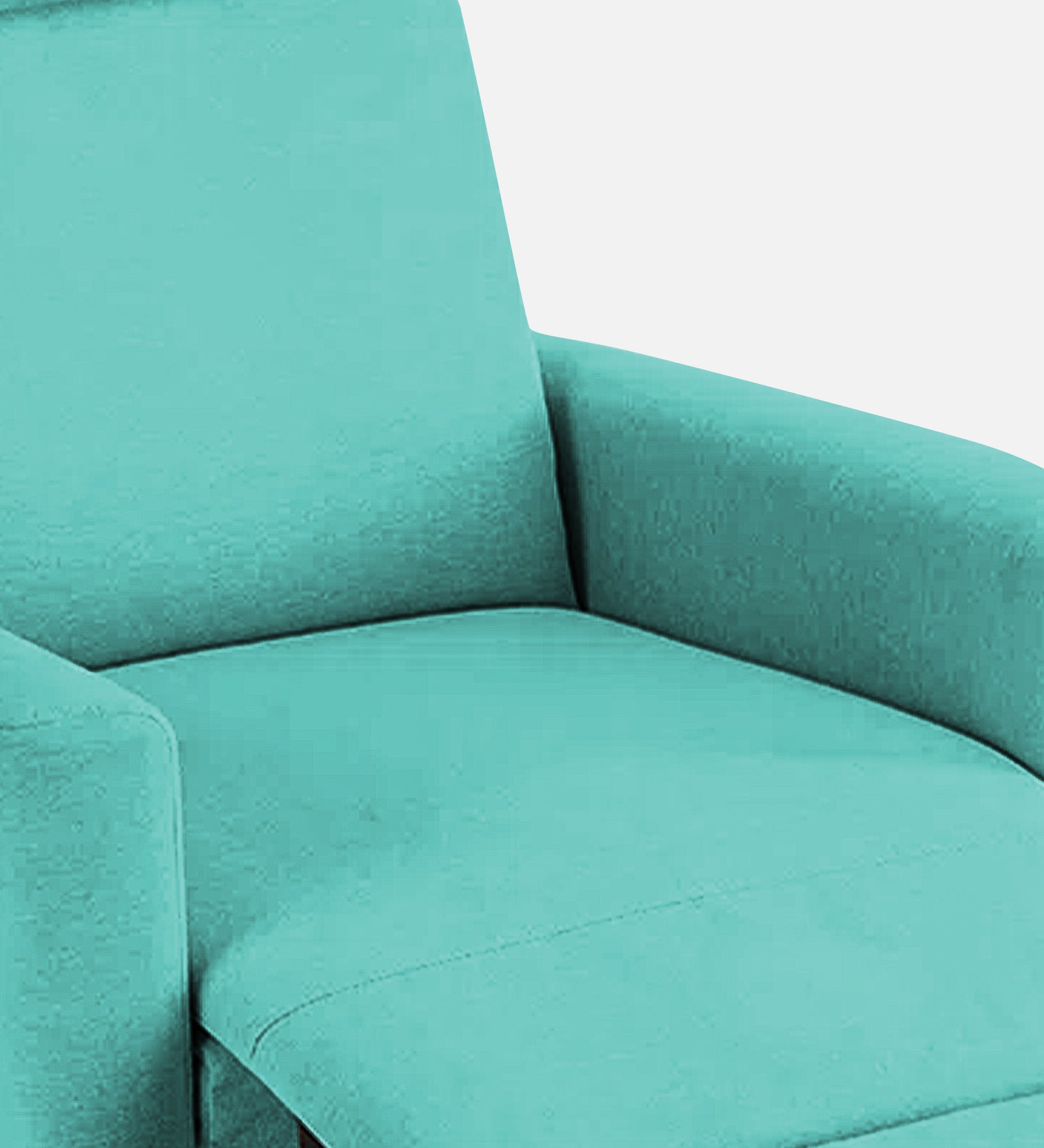 Zura Fabric 1 Seater Rotating Motorized Recliner In Aqua Blue Colour - Febonic Living