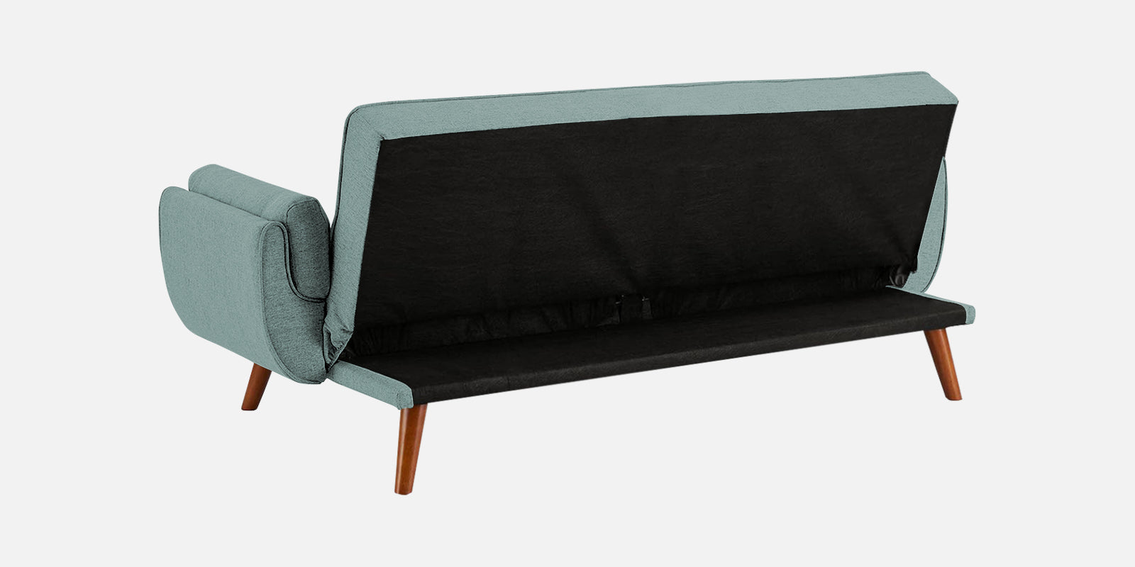 Melano Fabric 3 Seater Convertible Sofa Cum Bed In Suka Blue Colour - Febonic Living