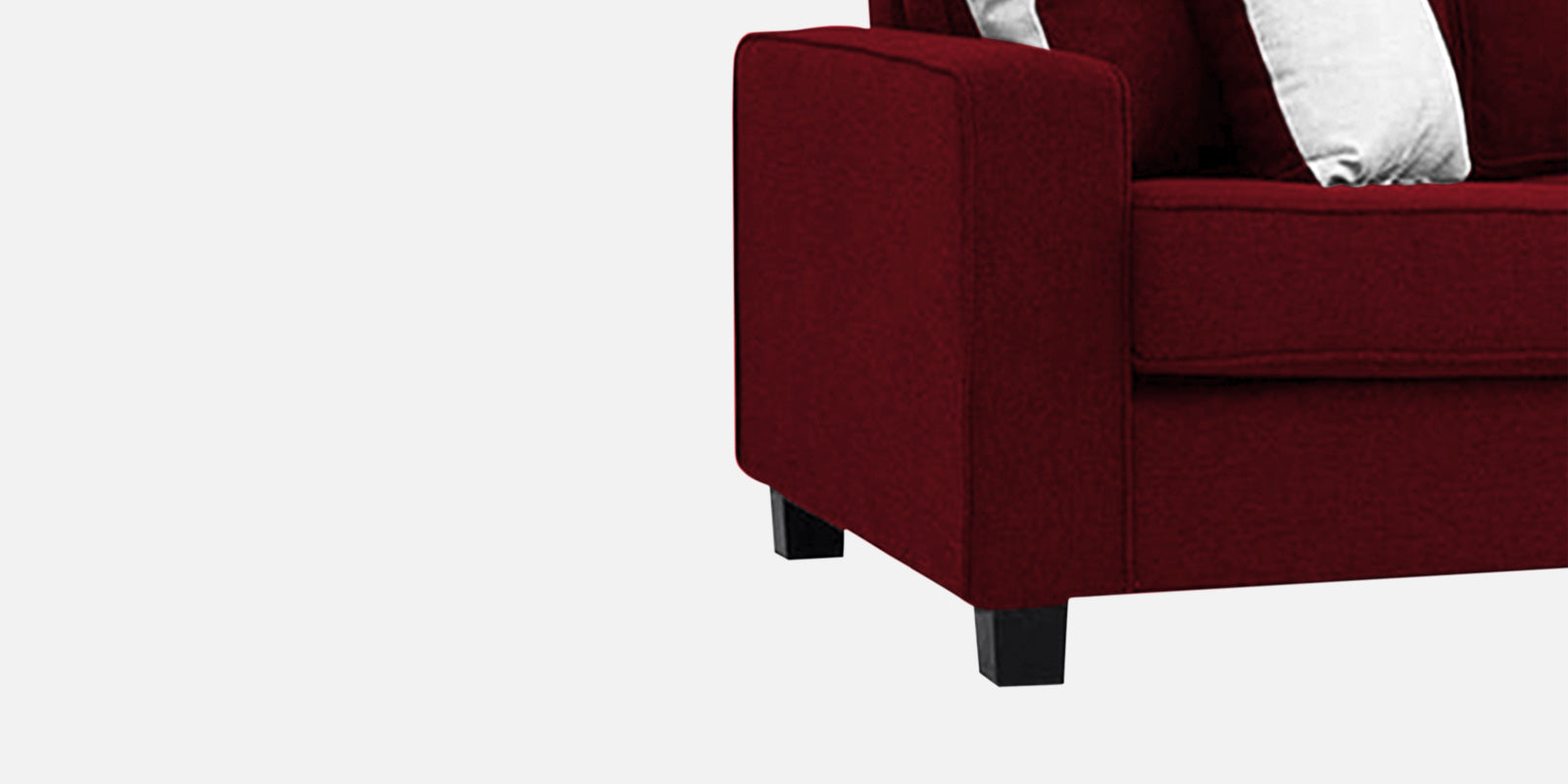 Ladybug Fabric 3 Seater Sofa In Ruby Red Colour - Febonic Living
