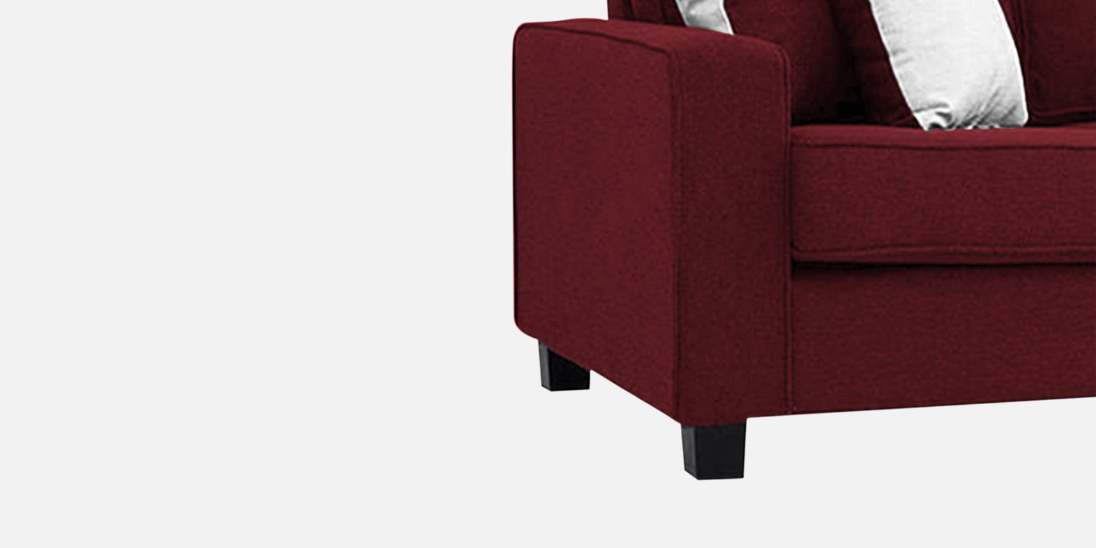 Ladybug Fabric 3 Seater Sofa In Blood Maroon Colour - Febonic Living