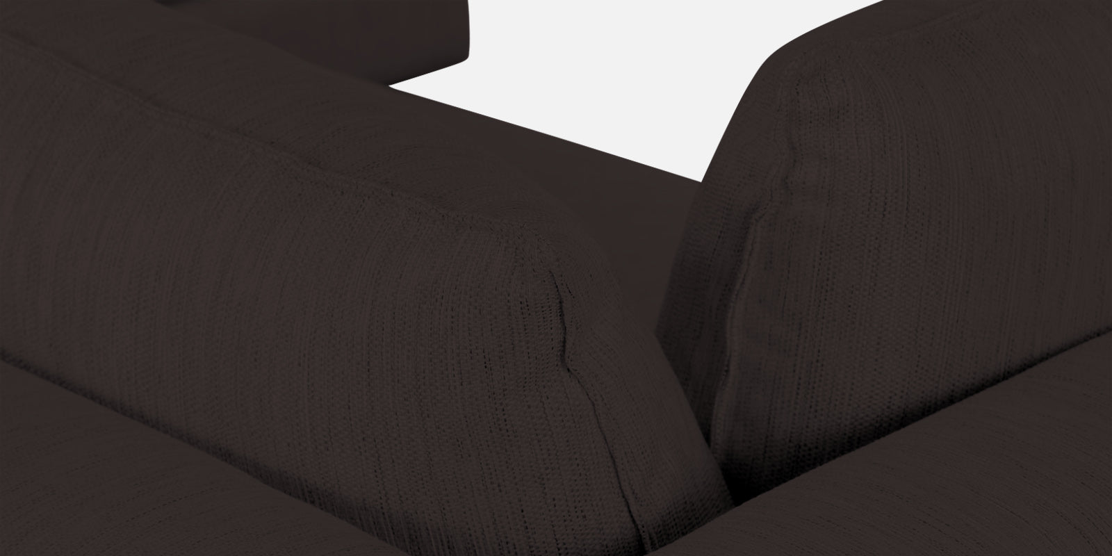Ziggy Fabric RHS Sectional Sofa (3+Lounger) In Pebble Brown Colour - Febonic Living