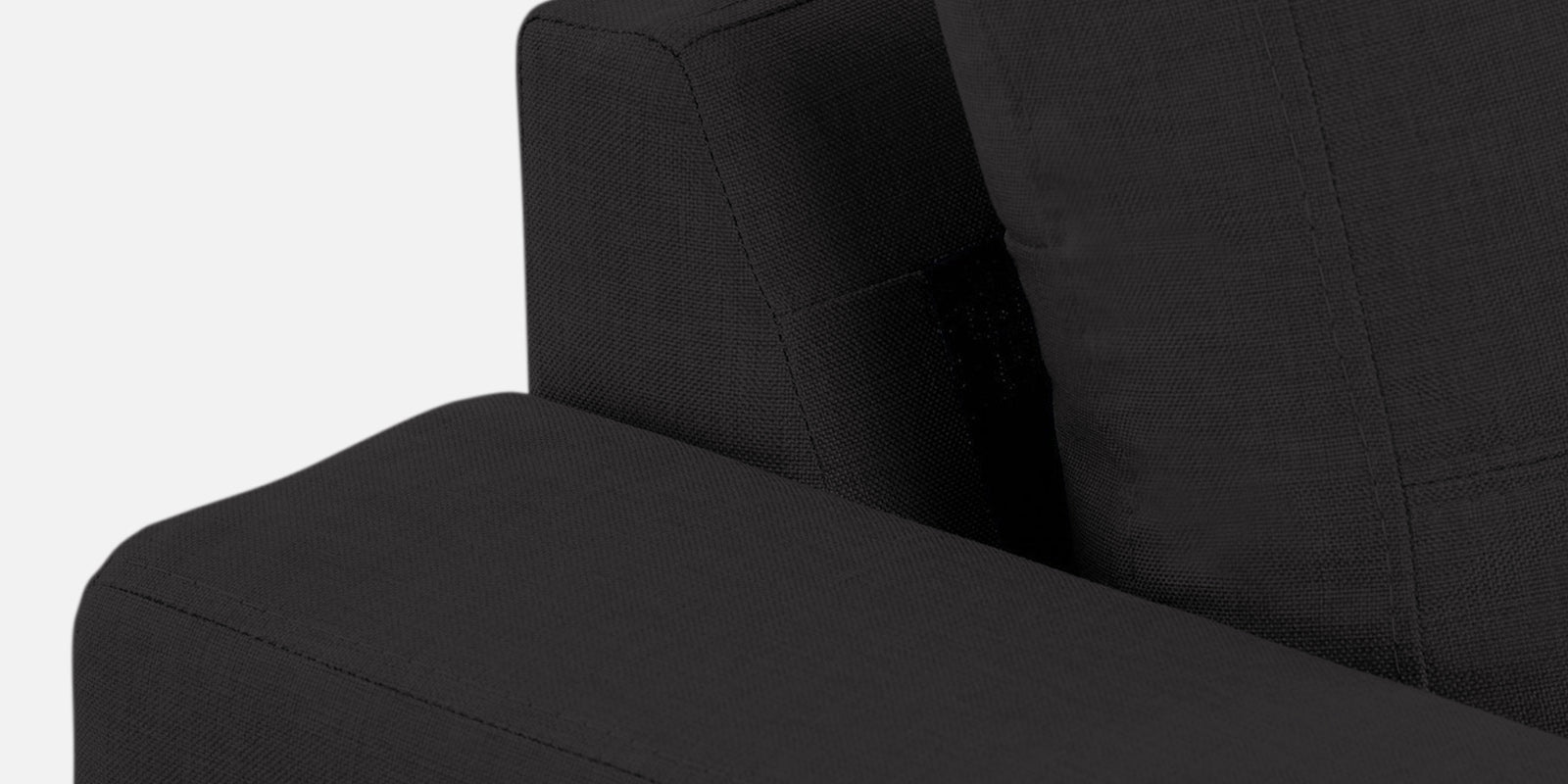 Perry Fabric LHS Sectional Sofa (3+Lounger) In Maba Grey Colour - Febonic Living